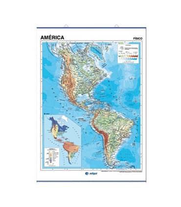 América, físico / político