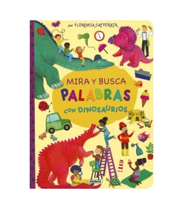 MIRA Y BUSCA PALABRAS CON DINOSAURIOS