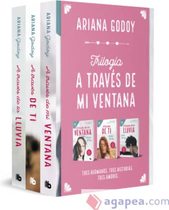 Trilogía A través de mi ventana (edición pack con: A través de mi ventana | A través de ti | A través de la lluvia)