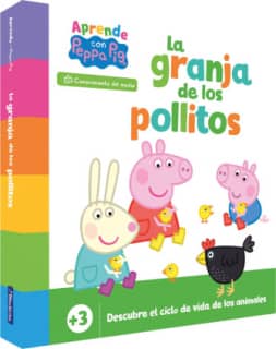 Peppa Pig. Libro de cartón - Aprende Conocimiento del medio con Peppa Pig. La granja de los pollitos (+3 años)