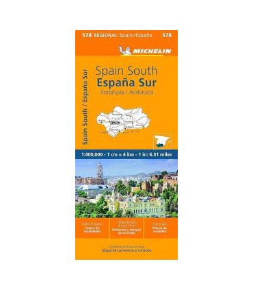 MAPA REGIONAL PLEGABLE 578 ESPAÑA SUR