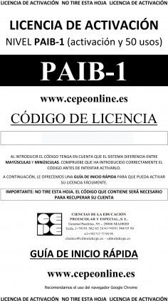PAIB 1. Licencia On Line