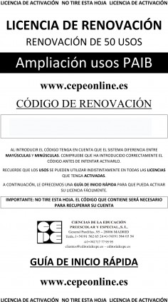 PAIB 1, 2 y 3. Renovación de 50 USOS