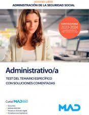 SEGURIDAD SOCIAL ADMINISTRATIVO TEST ESP