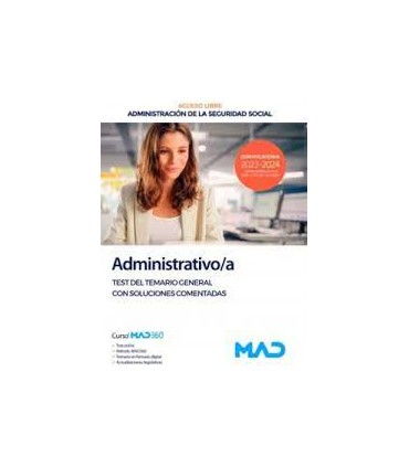 SEGURIDAD SOCIAL ADMINISTRATIVO TEST GEN