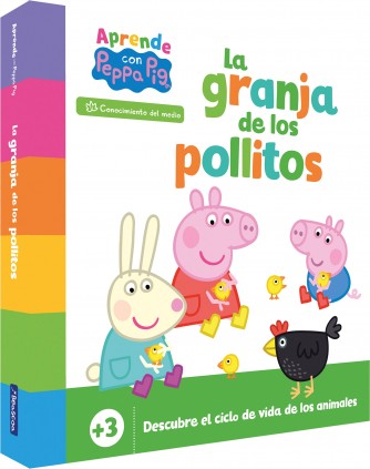 Peppa Pig. Libro de cartón - Aprende Conocimiento del medio con Peppa Pig. La granja de los pollitos (+3 años)