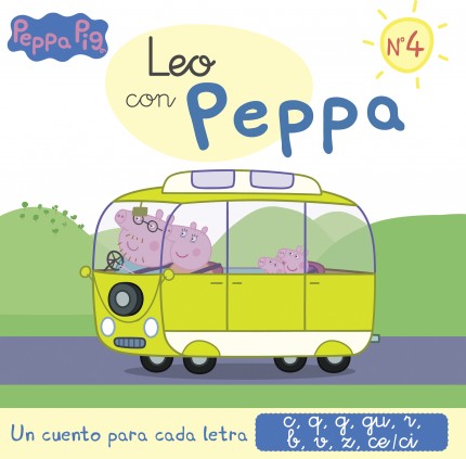 Peppa Pig. Lectoescritura - Leo con Peppa. Un cuento para cada letra: c, q, g, gu, r (sonido suave), b, v, z, ce-ci