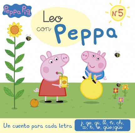 Peppa Pig. Lectoescritura - Leo con Peppa. Un cuento para cada letra: j, ge, gi, ll, ñ, ch, x, k, w, güe-güi