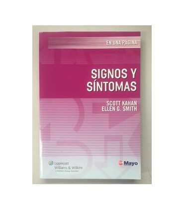 Signos y sintomas en una página