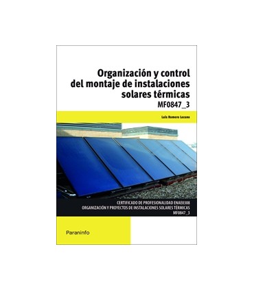 Organización y control del montaje de instalaciones solares térmicas