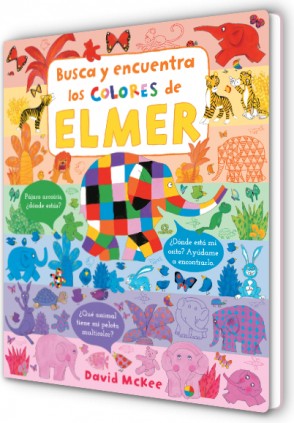 Elmer. Libro de cartón - Busca y encuentra los colores de Elmer