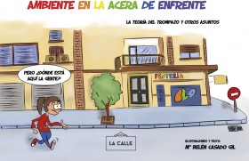 Ambiente en la acera de enfrente