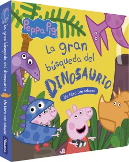 Peppa Pig. Libro de cartón con solapas - La gran búsqueda del dinosaurio