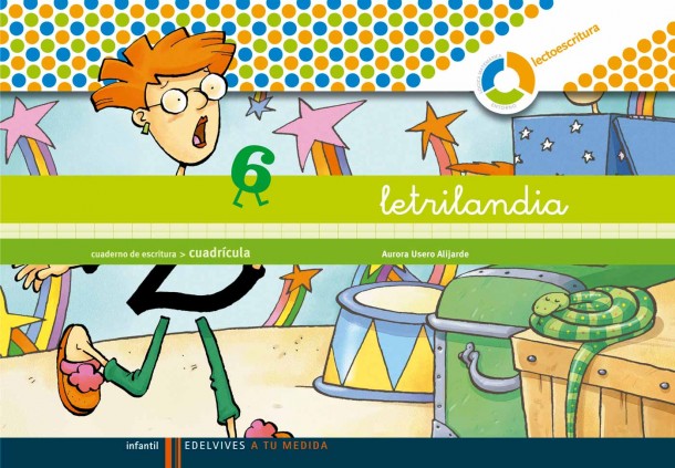 Letrilandia - Cuaderno de escritura 6. Cuadrícula