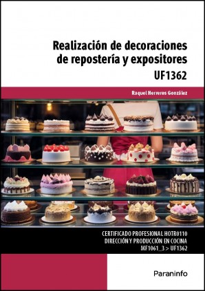 Realización de decoraciones de repostería y expositores