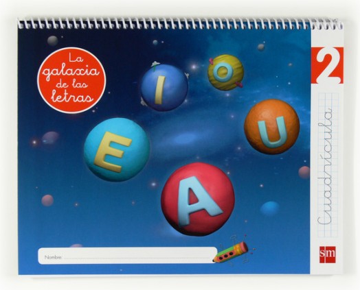 Lectoescritura 2, Cuadrícula. La galaxia de las letras