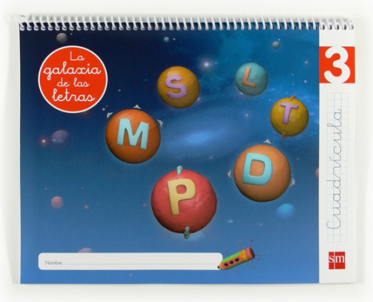 Lectoescritura 3, Cuadrícula. La galaxia de las letras