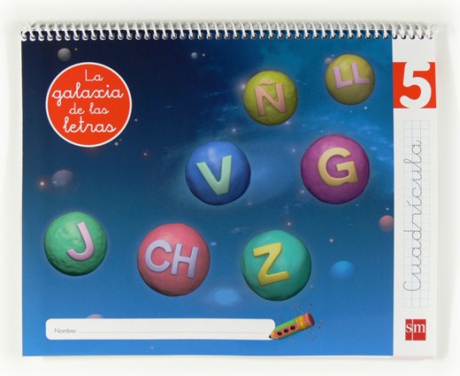 Lectoescritura 5, Cuadrícula. La galaxia de las letras