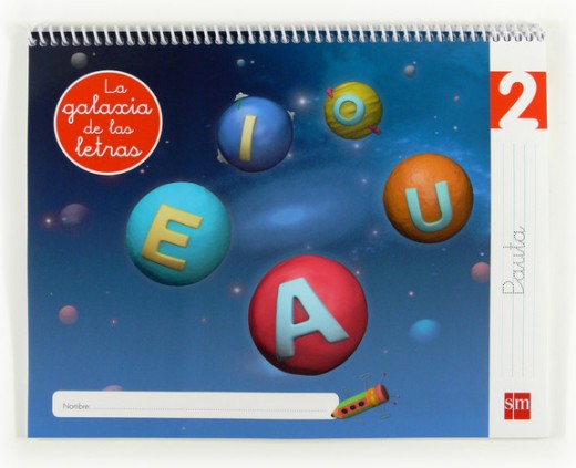 LECTOESCRITURA GALAXIA LETRAS N 2 4AÑOS