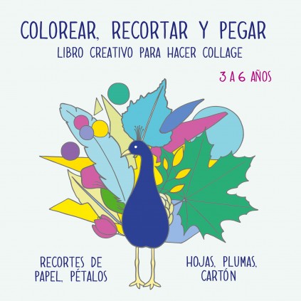 Colorear, recortar y pegar para niños de 3 a 6 años