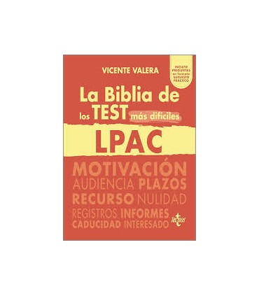 La BIBLIA de los Test más difíciles de la LPAC