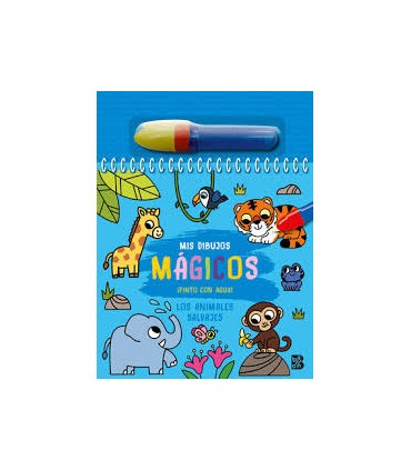 PINTO CON AGUA LOS ANIMALES SALVAJES