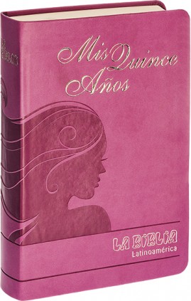 Biblia Latinoamérica [letra grande] - símil piel - Mis 15 años