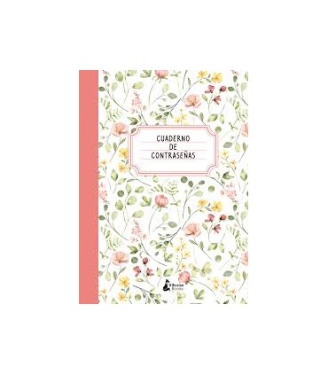 CUADERNO DE CONTRASEÑAS ROJO