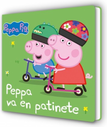 PEPPA PIG CARTON. PEPPA VA EN PATINETE