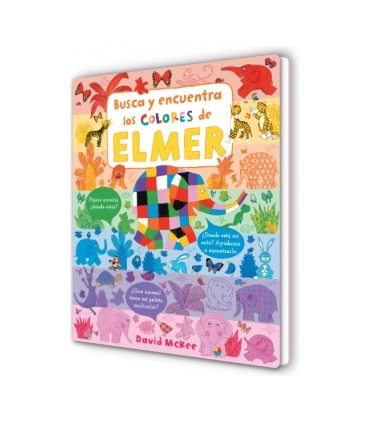 Elmer. Libro de cartón - Busca y encuentra los colores de Elmer
