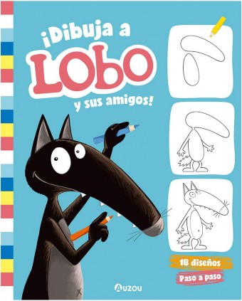 DIBUJO A LOBO Y SUS AMIGOS