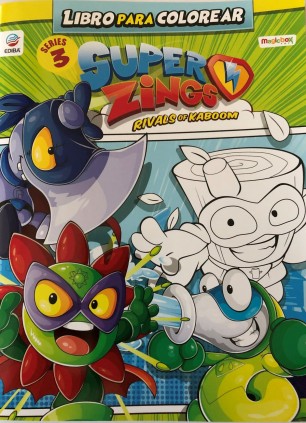 Libro para colorear Superzings Series 3 - España