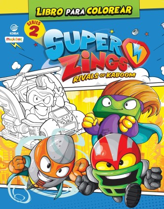 Libro para colorear Superthings Series 2 - España