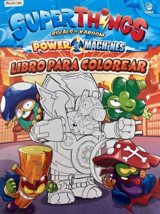 Libro para colorear Superthings Power Machines - España