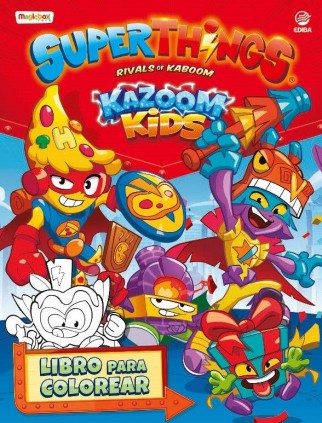 Libro para colorear Superthings Kazoom Kids - España
