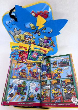 Libro Coleccionista Cómics Superthings - Rescue Force & Neon Power - LATA