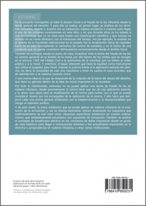 El fraude de ley en materia tributaria: análisis desde la teoría general del derecho