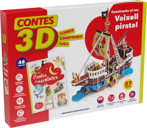 CUENTOS 3D - BARCO PIRATA - CATALAN