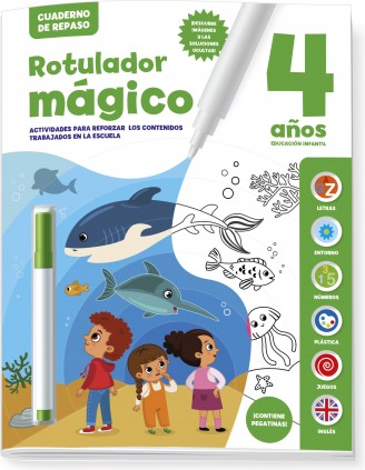 CUADERNO DE REPASO 4 AÑOS - ROTULADOR MAGICO