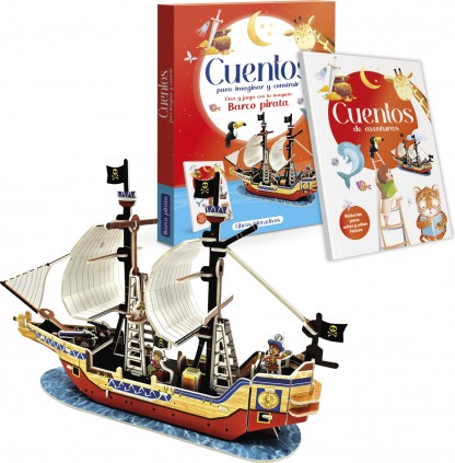 CUENTOS PARA IMAGINAR Y CONSTRUIR 3D- BARCO PIRATA