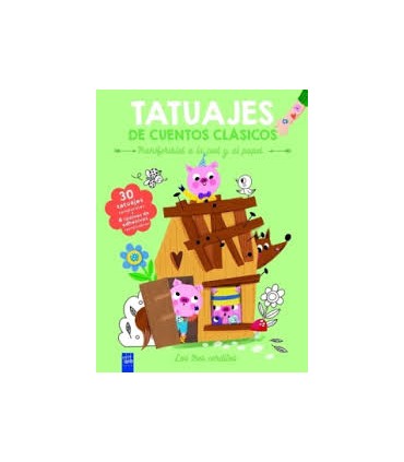 Tatuajes de cuentos clásicos. Los tres cerditos