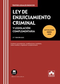 LEY DE ENJUICIAMIENTO CRIMINAL 01/25