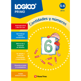Logico Primo. Cantidades y números (5-6 años) 16 fichas