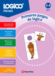 Logico Primo. Primeros juegos de lógica (3-4 años) 16 fichas