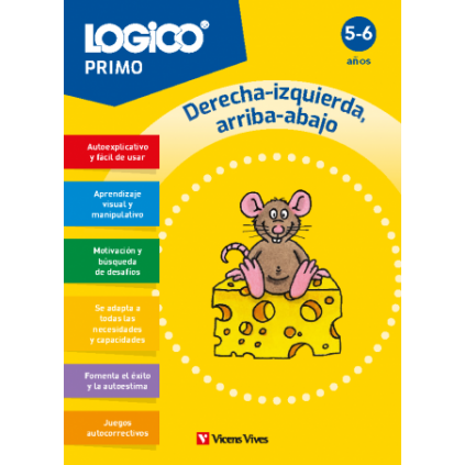 Logico Primo. Derecha-izquierda, arriba-abajo (5-6 años) 16 fichas
