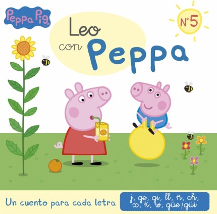 Peppa Pig. Lectoescritura - Leo con Peppa. Un cuento para cada letra: j, ge, gi, ll, ñ, ch, x, k, w, güe-güi