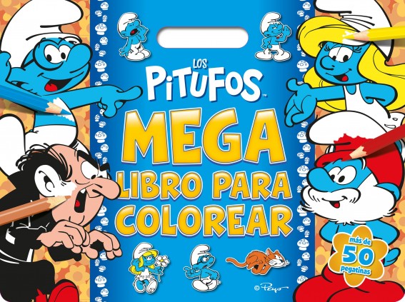 LOS PITUFOS. MEGALIBRO COLOREAR