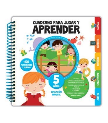 CUADERNO PARA JUGAR Y APRENDER 5 AÑOS