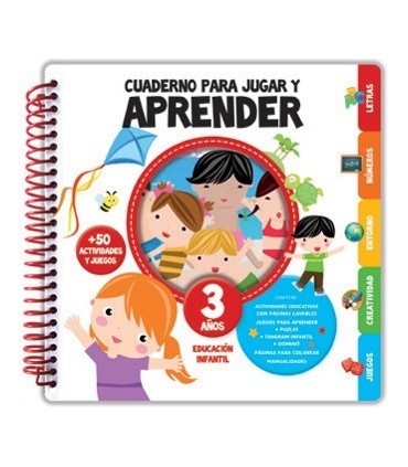 CUADERNO PARA JUGAR Y APRENDER 3 AÑOS