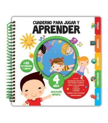 CUADERNO PARA JUGAR Y APRENDER 4 AÑOS